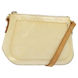 LOUIS VUITTON Borsa a Spalla Minna Street Monogram Vernis Perle M91509 Auth sw1083