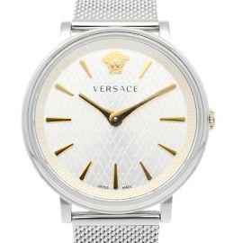 Versace Icon Uhr Edelstahl Silber