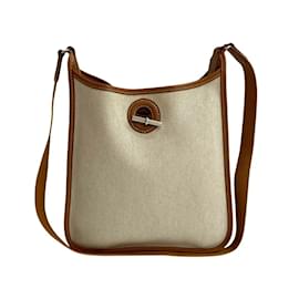 Borsa a Spalla in Pelle H Buffle Toile PM Vespa di Hermès