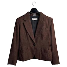 Blazer Iconique Yves Saint Laurent Marron Laine