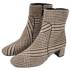 Botas Prada de pelo de pônei bege