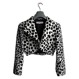 Blazer Yves Saint Laurent Imprimé Vache Blanc