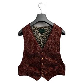 Jean Paul Gaultier Weste Rot Baumwolle Blumenmuster