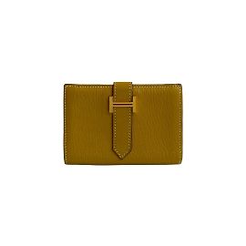 Tarjetero Mini Bearn de cuero Chèvre de Hermès