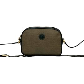 Borsa a spalla mini in pelle con motivo logo FF di Fendi