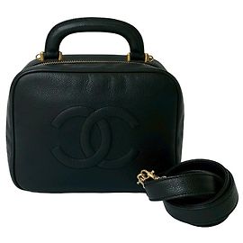 Borsa a spalla 2 in 1 in pelle caviar opaca Chanel Coco Mark