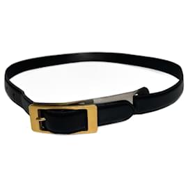 Cinturón de cuero vintage Gianni Versace negro