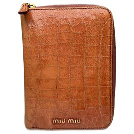 Vintage Miu Miu Leather organizer Orange