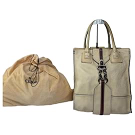 Chloé Borsa in pelle vintage Chloe beige e marrone