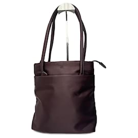Borsa in poliestere vintage Issey Miyake viola