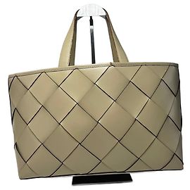 Vintage Issey Miyake Ledertasche beige