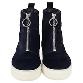 Navyblaue High-Top-Sneaker mit Reißverschluss Celine - Céline
