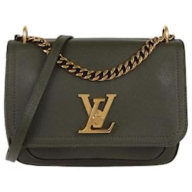 Borsa Chain Lockme in khaki Louis Vuitton