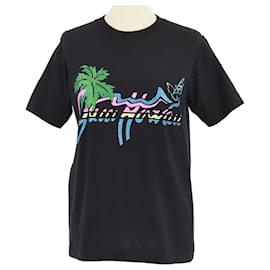 T-shirt nera con stampa Hawaii Gucci