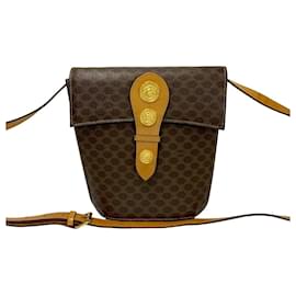 Borsa a spalla in pelle Celine Macadam Blason Triomphe con motivo medaglia e moneta - Céline