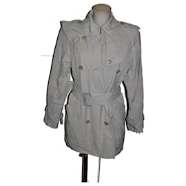 Gabardina Max Mara de mezcla de algodón gris