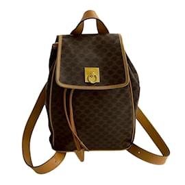 Celine Macadam Blason Triomphe Print Leather Backpack - Céline