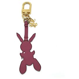 Portachiavi a forma di borsa LV Rabbit Jeff Koons M62735 di Louis Vuitton