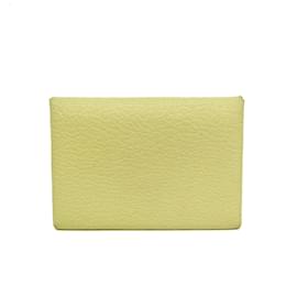 Hermès Tarjetero Calvi Duo de cuero Epsom Hermes