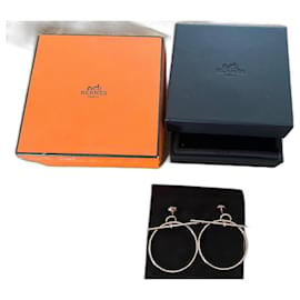 Hermès Loop Earrings Pink Gold