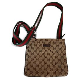 Borsa messenger Gucci GG monogramma web 146390