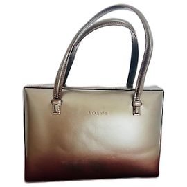 Borsa a mano Loewe in pelle marrone scuro
