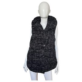 Colete preto Calvin Klein feminino de poliéster