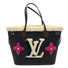 Borsa a Spalla Neverfull MM Monogram Flower di Louis Vuitton