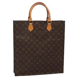 LOUIS VUITTON Borsa Sac Plat Monogram M51140 LV Auth 136656