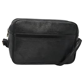LOUIS VUITTON Schultertasche Epi Trocadero 27 Schwarz M52312 LV Auth 136635