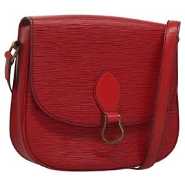 LOUIS VUITTON Borsa a Spalla Epi Saint Cloud GM Rossa M52197 LV Auth 136259