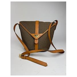 Borsa vintage Yves Saint Laurent marrone grigio