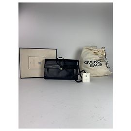 Bolsa de couro envernizado preta vintage Givenchy