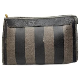 Clutch in pelle vintage Fendi nera