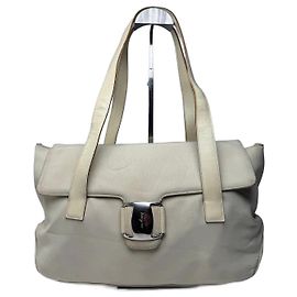 Bolso vintage Salvatore Ferragamo blanco
