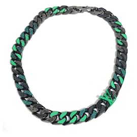 Collana a catena con toppe LV MP2853 di Louis Vuitton