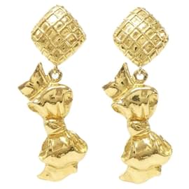Gold Clip Ohrringe von Chanel