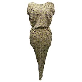 Saloni Printed Midi Dress in Multicolor Viscose - Autre Marque