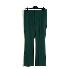 Marni Dunkelgrüne Wolltrumpfhosen FR38 IT40 Intl M US28