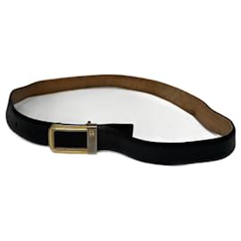Vintage Dior Ledergürtel schwarz