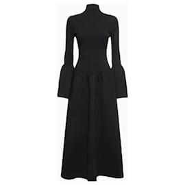 Chloé Abendkleid, Modell Schwarze Glockenärmel FW 2023