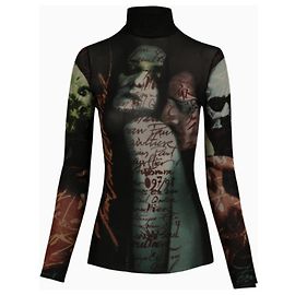 Top Jean Paul Gaultier, Tattoo Mesh model FW 1997