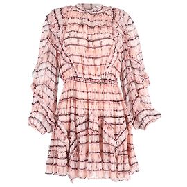 Abito A-Line stampato Ulla Johnson in seta rosa