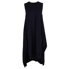Vestido con abertura lateral See by Chloé en lana azul marino