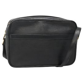 LOUIS VUITTON Borsa a Spalla Epi Trocadero 27 Nera M52312 LV Auth BA4733
