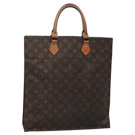 LOUIS VUITTON Bolsa Sac Plat Monogram M51140 LV Auth 136681