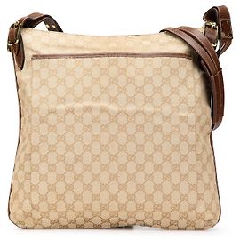 Borsa a tracolla Gucci Beige GG Canvas