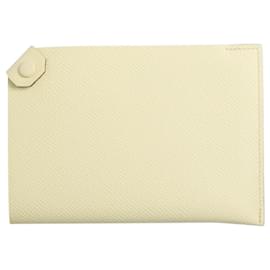 Porta-passaporte em tarmac amarelo - Hermès