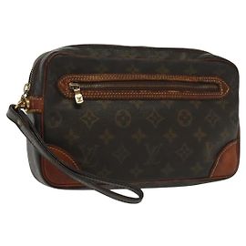 LOUIS VUITTON Clutch Marly Dragonne GM Monogram M51825 LV Auth ti3331