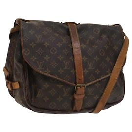 LOUIS VUITTON Borsa a Spalla Monogram Saumur 35 M42254 LV Auth BA4403
